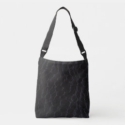 Black Snake Leather print Crossbody Bag