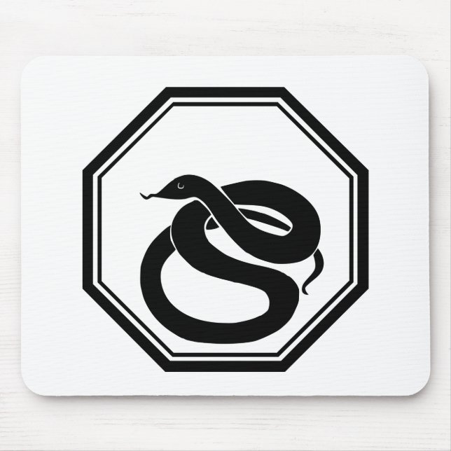 Black Snake Mouse Pad (Front)