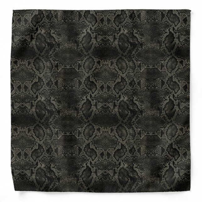 Black Snake print Bandana (Front)