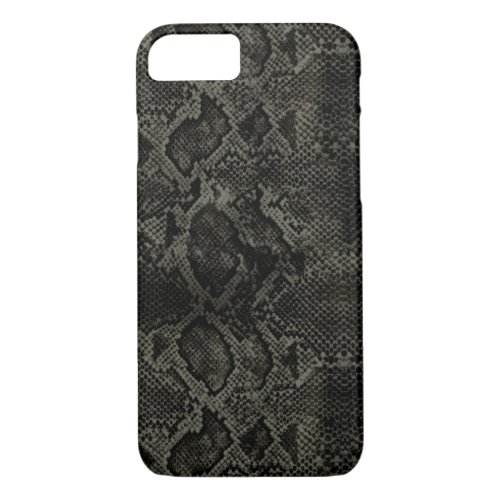 Black Snake print iPhone 87 Case