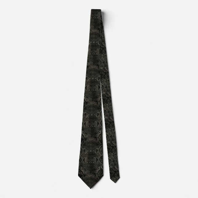 Black Snake print Neck Tie (Front)