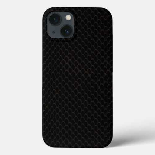 Black Snake Skin Pattern Design iPhone 13 Case