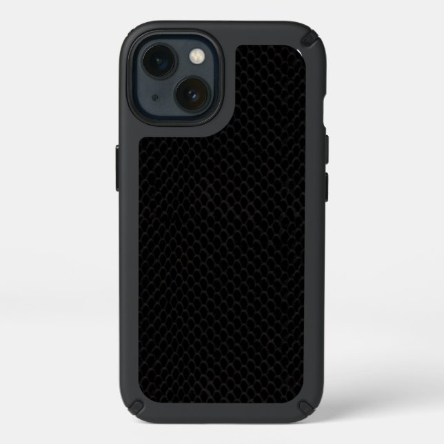 Black Snake Skin Pattern Speck iPhone 13 Case (Front)