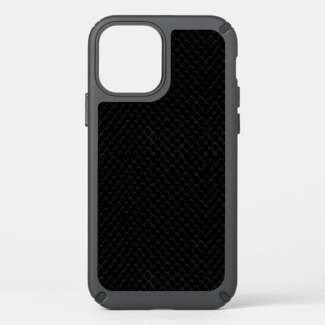 Black Snake Skin Pattern Speck iPhone Case (Front)