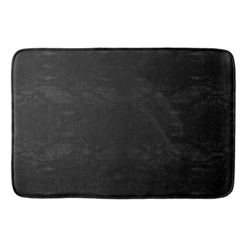 Black Snake Skin Print Bath Mat