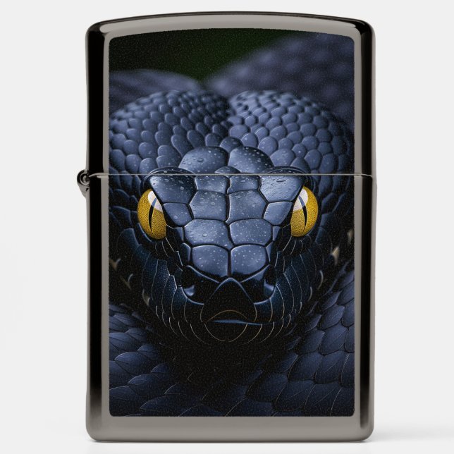 Black Snake Zippo Lighter (Front)