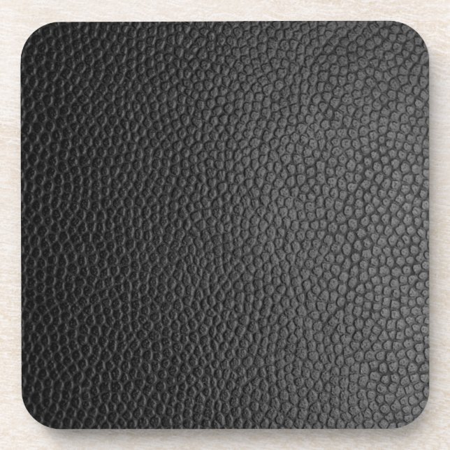 Black Snakeskin Beverage Coaster (Front)