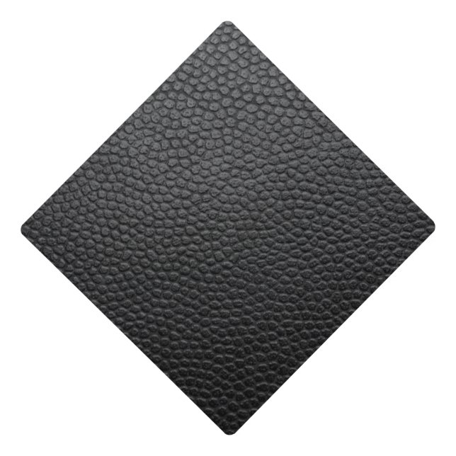 Black Snakeskin Graduation Cap Topper (Front)