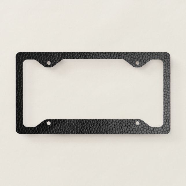 Black Snakeskin  License Plate Frame (Front)