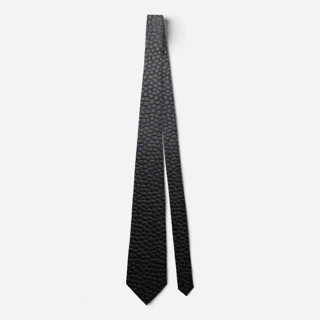 Black Snakeskin Neck Tie (Front)