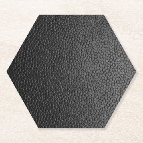 Black Snakeskin  Paper Coaster