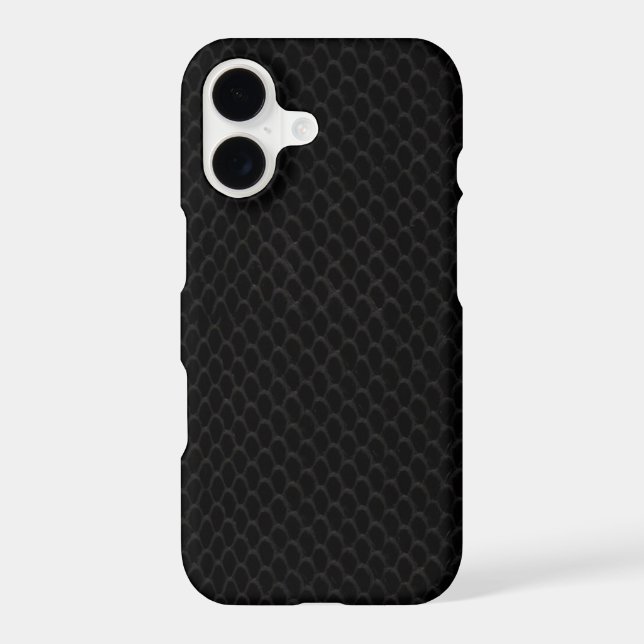 Black Snakeskin Pattern Case-Mate iPhone Case (Back)