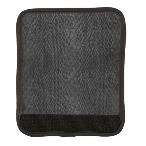 Black Snakeskin Pattern Luggage Handle Wrap