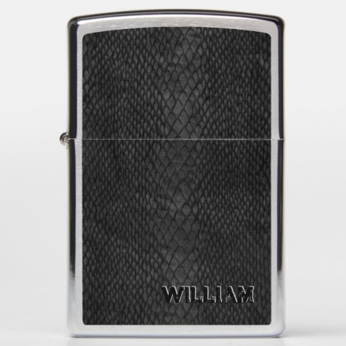 Black Snakeskin Pattern  Zippo Lighter