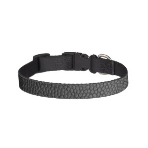 Black Snakeskin Pet Collar
