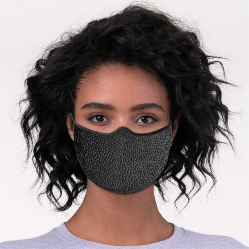 Black Snakeskin Premium Face Mask