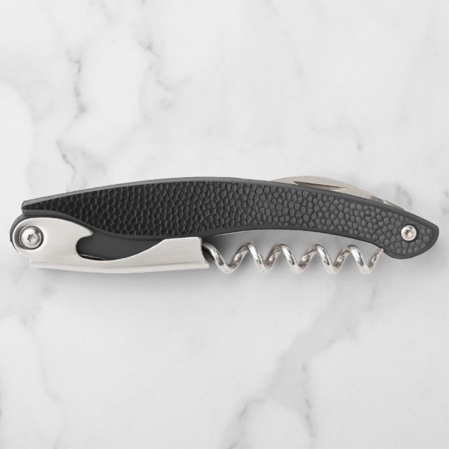 Black Snakeskin  Waiter's Corkscrew (Front)