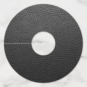 Black Snakeskin Wine Glass Tag