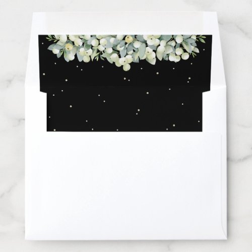 Black SnowberryEucalyptus A2 55 x 425 cards Envelope Liner