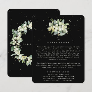 Black Snowberry+Eucalyptus Bouquet Directions Enclosure Card