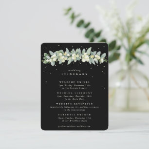 Black Snowberry+Eucalyptus Garland Wedding Events Enclosure Card
