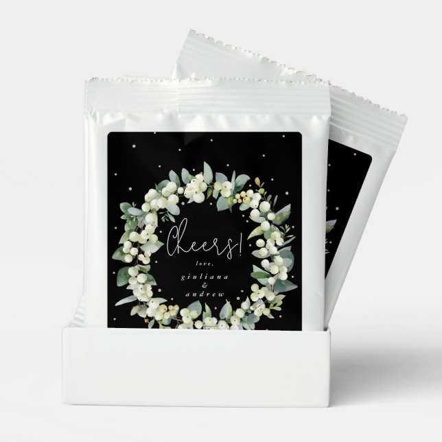 Black Snowberry+Eucalyptus Winter Wedding Margarita Drink Mix (Pair)
