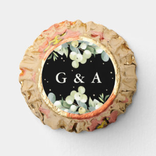 Black Snowberry+Eucalyptus Winter Wedding Reese's Peanut Butter Cups
