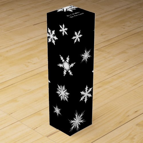 Black Snowflake Wine Box