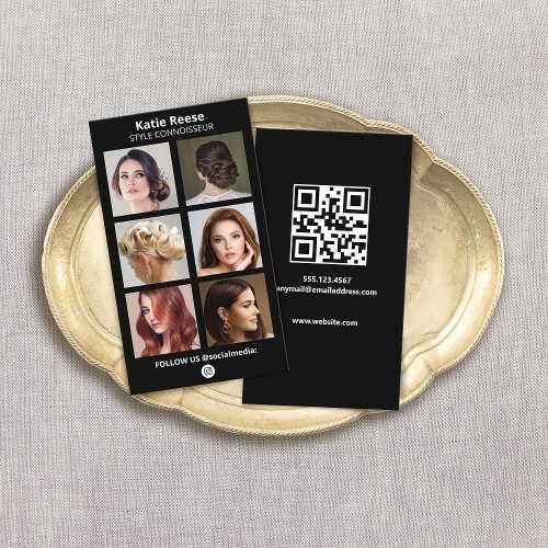 Black Social Media Photo Grid Card _ Instagram