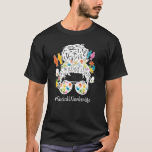 Black Social Worker Life African American Social W T-Shirt