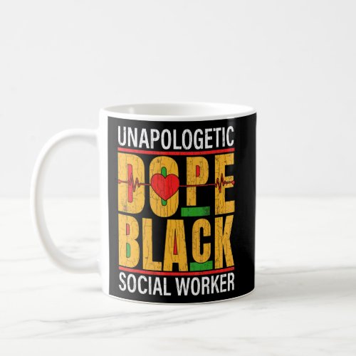 Black Social Worker  Social Work Graphic  Coffee Mug