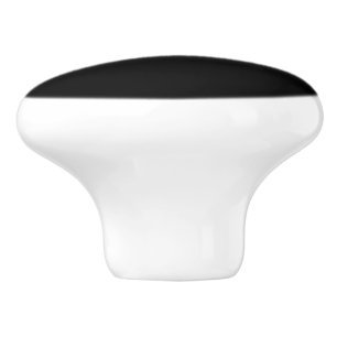 Black solid add name text message here ceramic knob