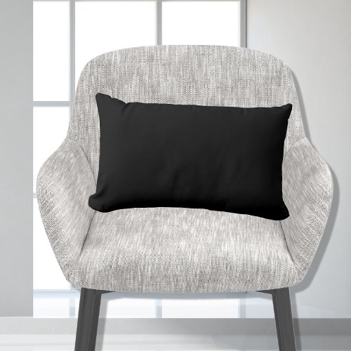 black solid color 11x16  accent pillow