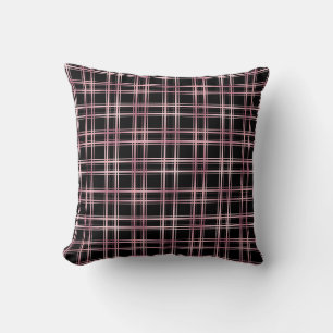 Black solid color Basic plain Simple pillow