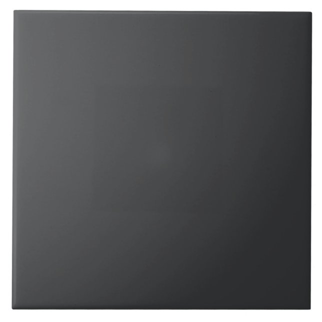 Black Solid Color Ceramic Tile (Front)