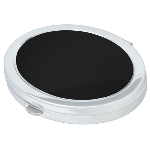 Black solid color   compact mirror