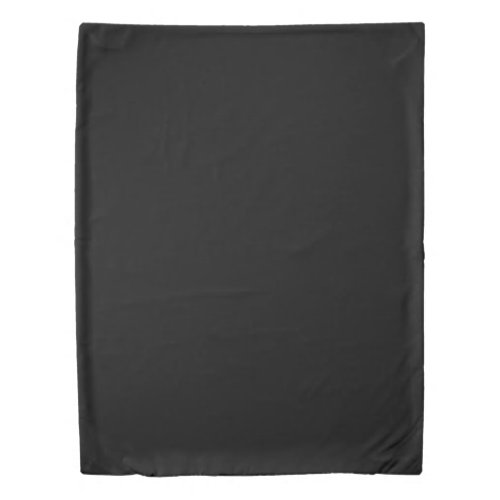 Black solid color   duvet cover