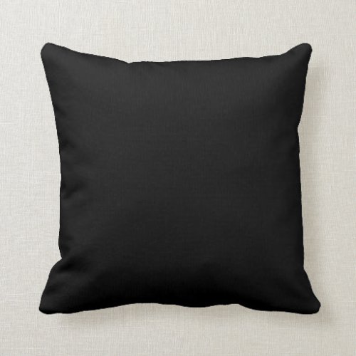 black solid color pillow