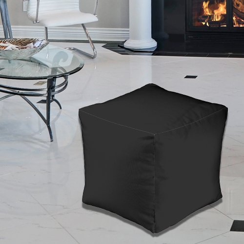 black solid color pillow