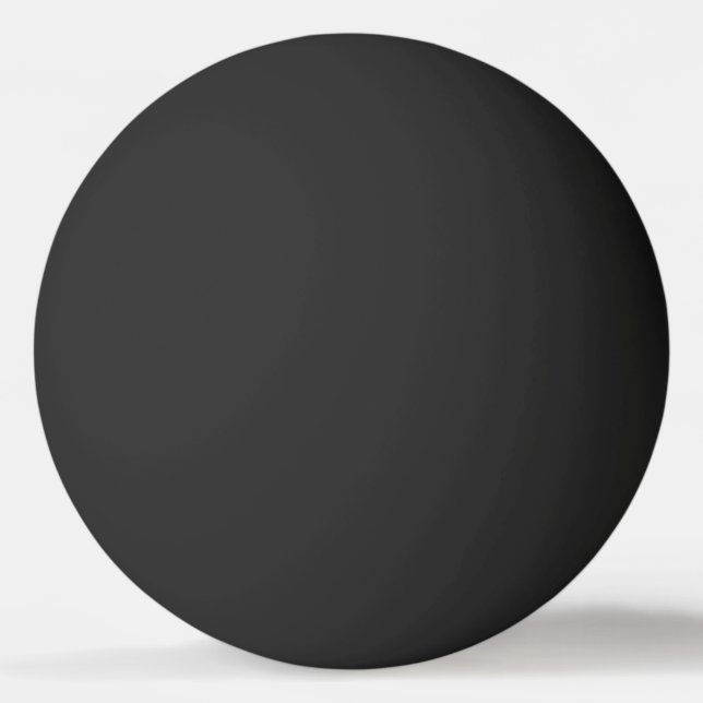 Black Solid Color Ping Pong Ball (Front)