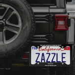 Black - Solid - No Pattern License Plate Frame at Zazzle