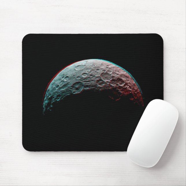 Black space. Ceres planet / Solar system astronomy Mouse Pad (With Mouse)