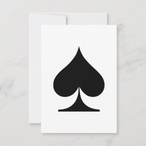 Black Spade Custom Invitations