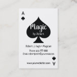 Black Spade Ace Poker Business Card at Zazzle