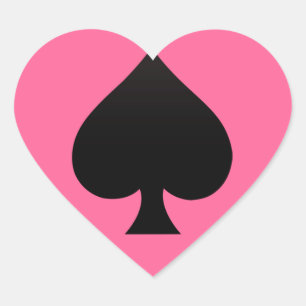 Black Spade - Cards Suit, Poker, Spear Heart Sticker