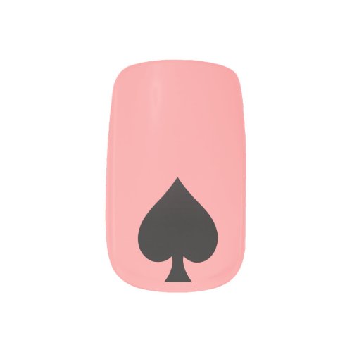 Black Spade _ Cards Suit Poker Spear Minx Nail Art