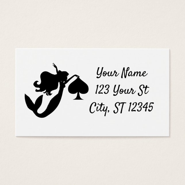 Black Spade Mermaid Silhouette Thunder_Cove (Front)