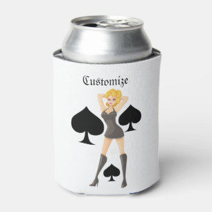 Black Spades Blonde Queen Thunder_Cove Can Cooler