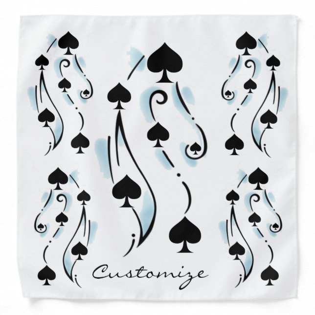 Black Spades Tattoo Style Thunder_Cove Bandana (Front)
