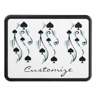 Black Spades Tattoo Style Thunder_Cove Hitch Cover
